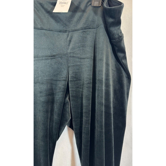 NEW J. Jill Crushed Velvet Black Velour Pull On Mid Rise Pants Plus 2X $79 B8 - Picture 2 of 7